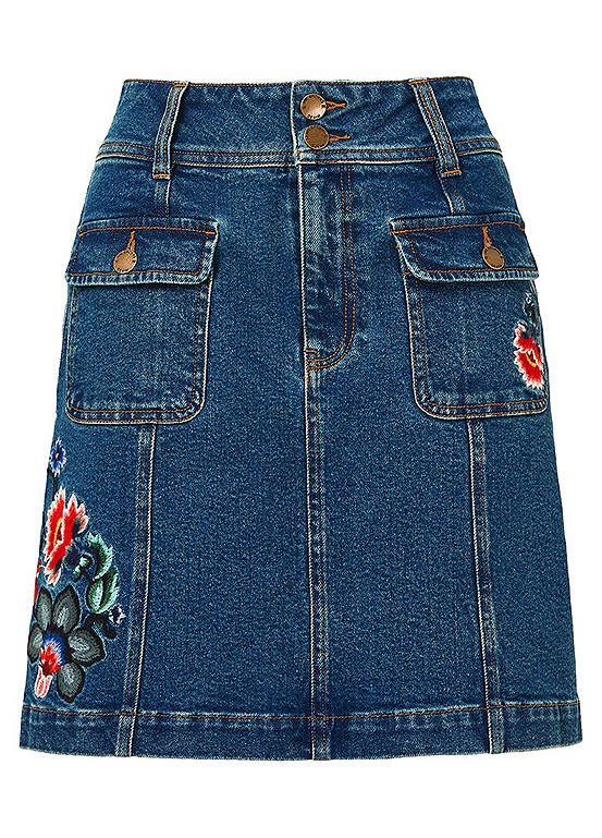 Joe Browns Denim Pocket Skirt | Kaleidoscope