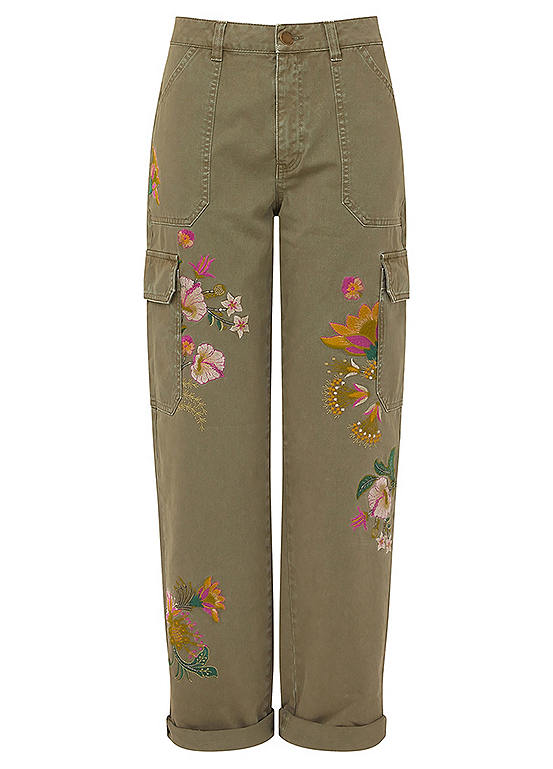 Joe Browns Embroidered Cargo Trousers