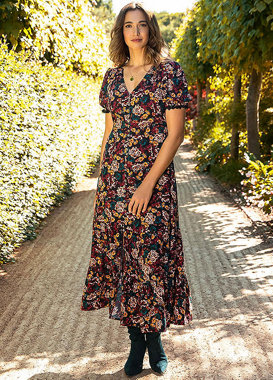 Joe Browns Garden Party Boho Dress Kaleidoscope