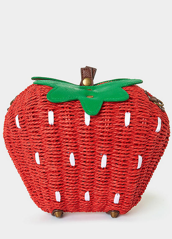 Joe Browns Strawberry Basket Weave Bag