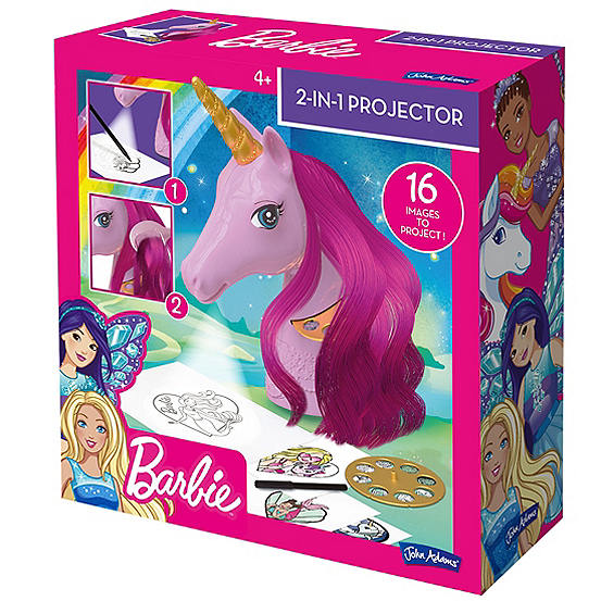 John Adams Toys Barbie Unicorn Projector