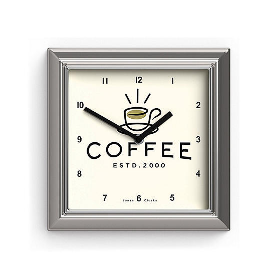 Jones Clocks Coffee Wall Clock