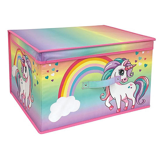 Jumbo Storage Chest Rainbow Unicorn