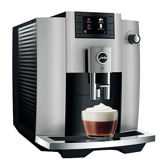 Jura E6 15467 Wi-Fi Connected Bean to Cup Coffee Machine - Black/Platinum