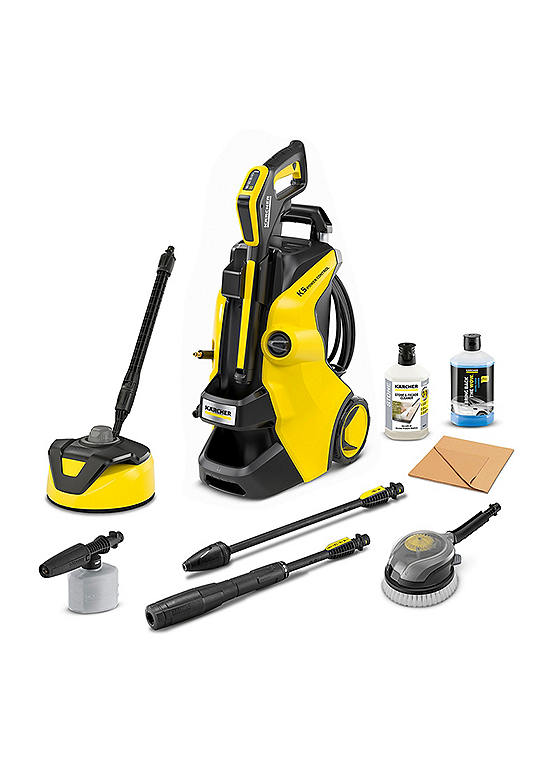 Karcher K5 Power Control Pressure Washer With Trolley And T5 Patio