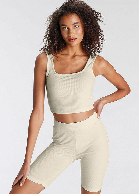 LASCANA Cycling Shorts and Top Set Kaleidoscope