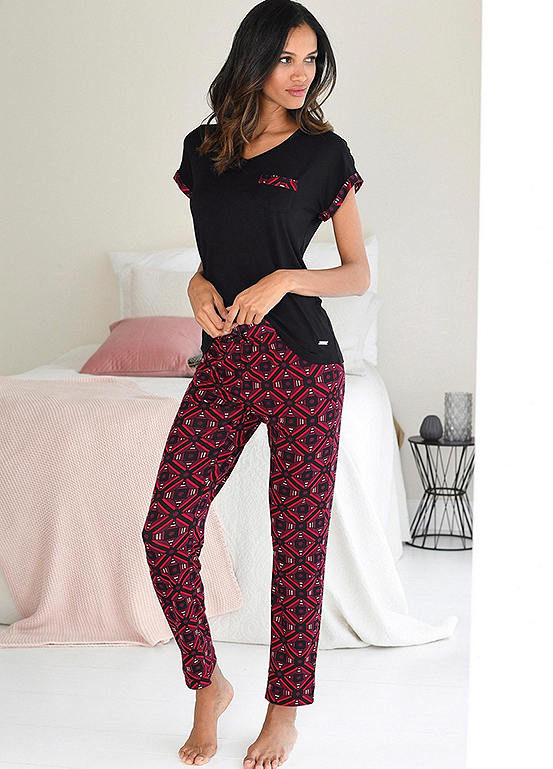 LASCANA Geometric Print Pyjamas