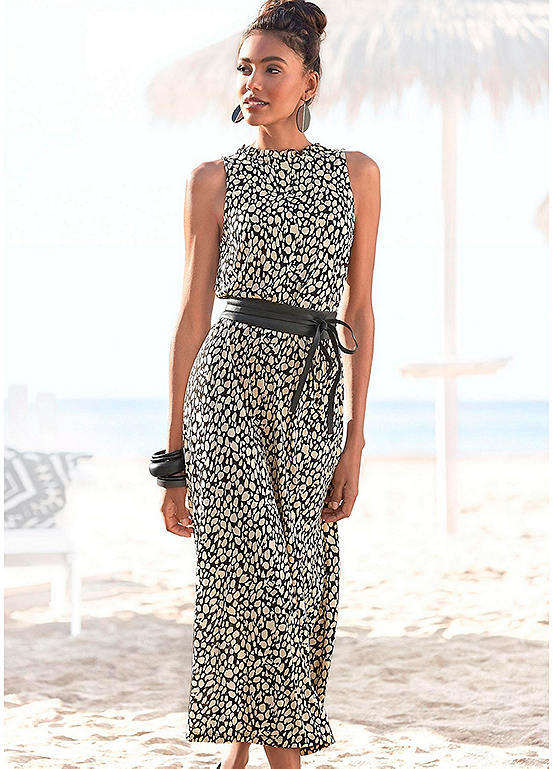 LASCANA Jersey Midi Beach Dress