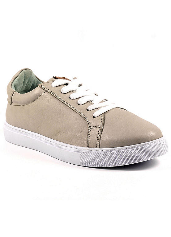 Lazy Dogz Piper Grey Leather Trainers