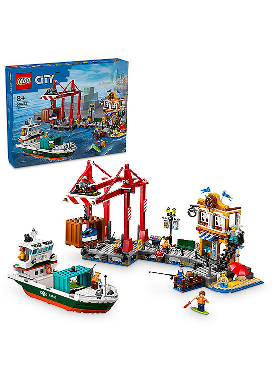 LEGO City Seaside Harbour with Cargo Ship Building Toy | Kaleidoscope