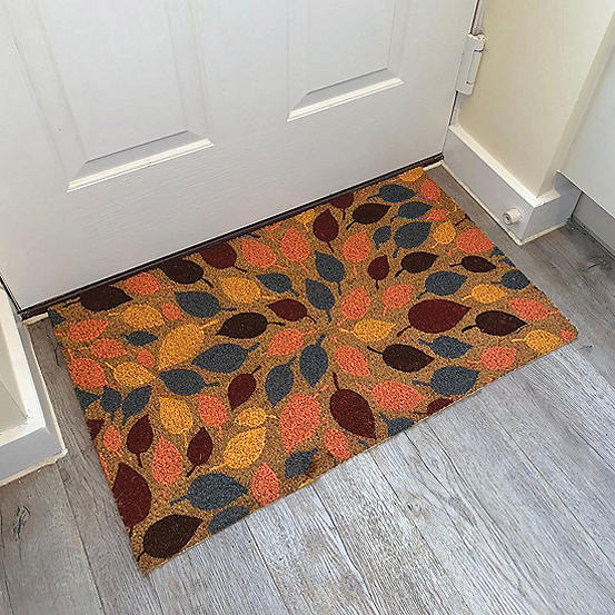 Likewise Rugs & Matting Gainsborough ECO Rubber Backed Leaves Doormat