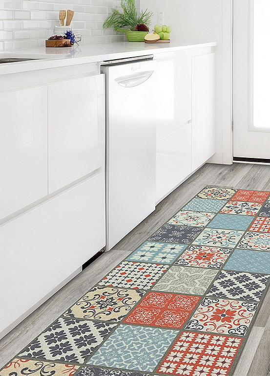 Likewise Rugs Likewise Rugs & Matting Multi Victorian Tile Runner | Kaleidoscope