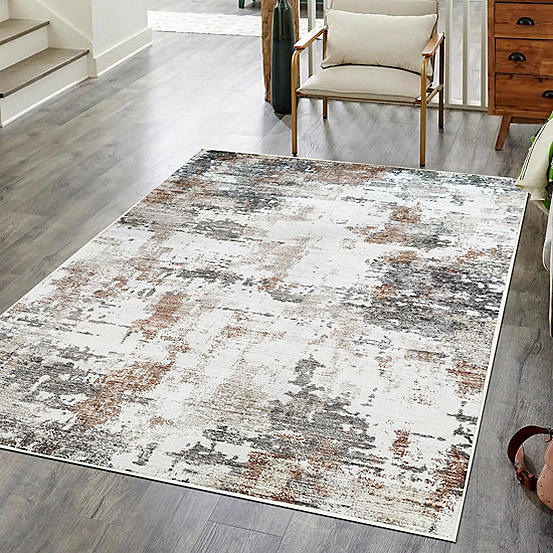 Likewise Rugs & Matting Rust Abstract Rug