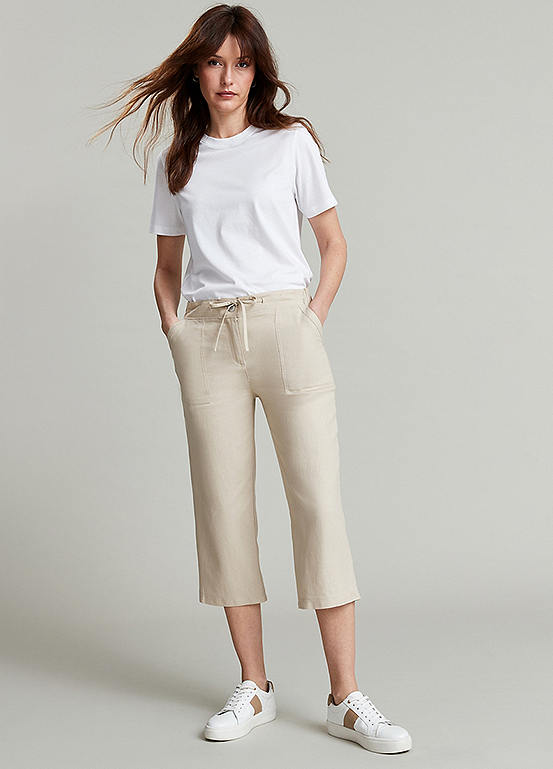 Linen Rich Crop Trousers