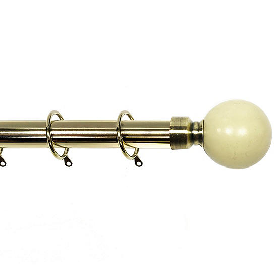 Lister Cartwright Painted Ball Metal Extendable Curtain Pole