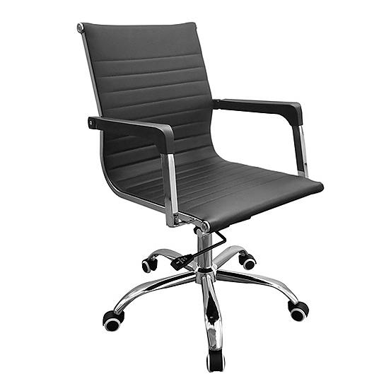 Loft Office Chair With Black Faux Leather