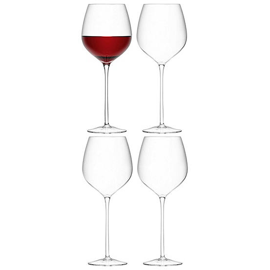 LSA Set of 4 Red Wine Balloon Glasses 700ml Kaleidoscope