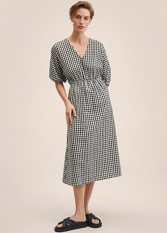 Mango Gingham Check Midi Dress | Kaleidoscope