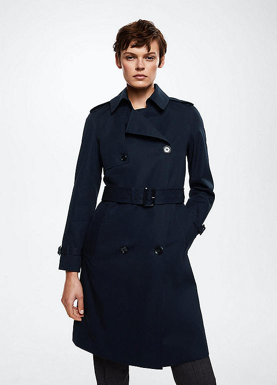 Mango Polana Trench Coat Kaleidoscope