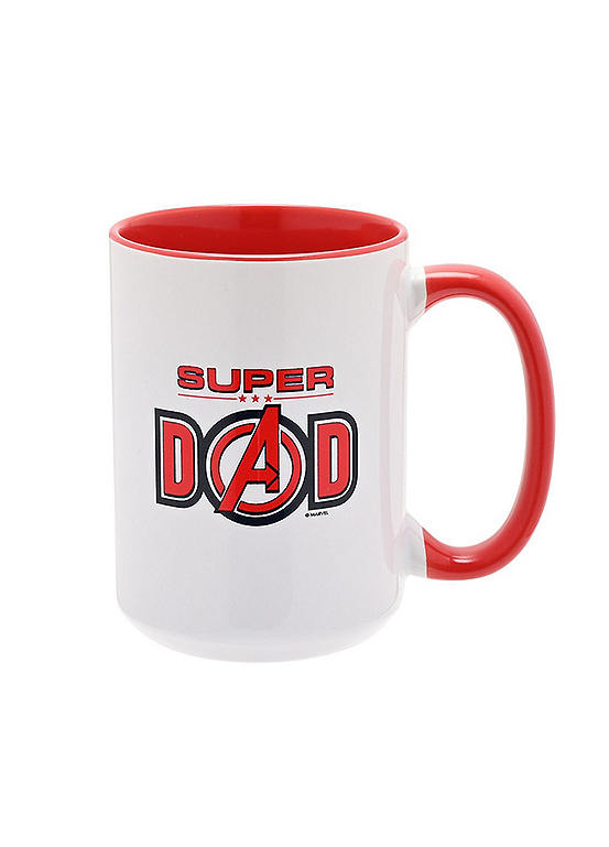 Marvel Avengers Mug Red Inside & Handle 15oz - Super Dad | Kaleidoscope