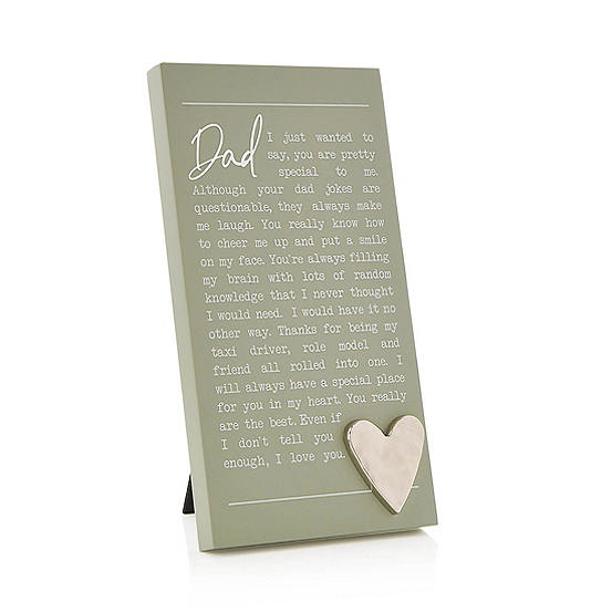 Moments Standing Dad Plaque