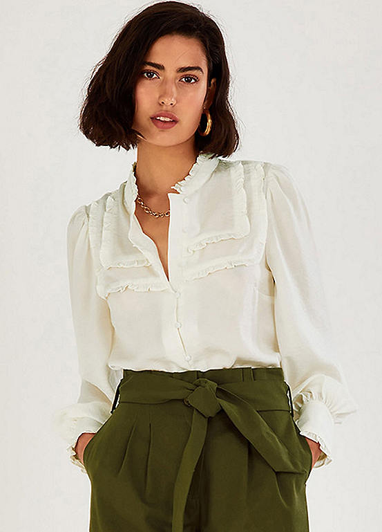 Monsoon Anna Satin Blouse in Recycled Polyester | Kaleidoscope