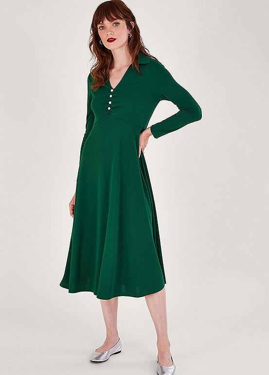 Monsoon Collared Jersey Dress | Kaleidoscope