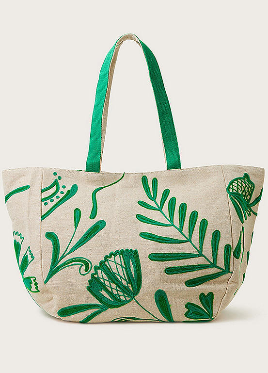 Monsoon Embroidered Beach Bag Kaleidoscope