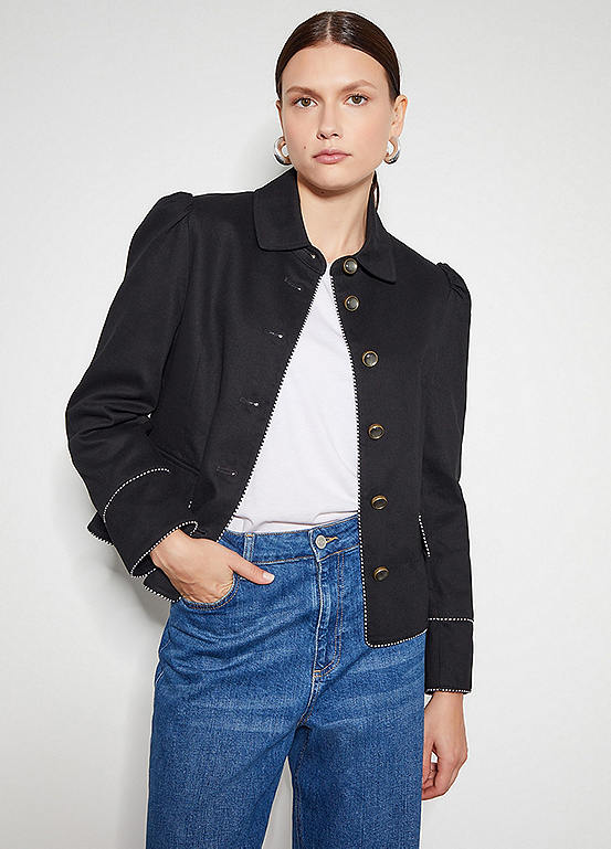 Monsoon Jaz Short Single Breasted Jacket Kaleidoscope