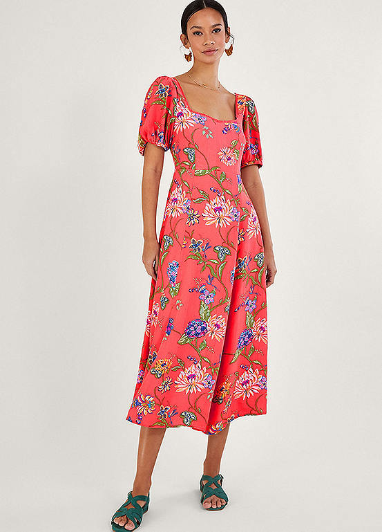 Monsoon Regina Print Tea Dress Kaleidoscope
