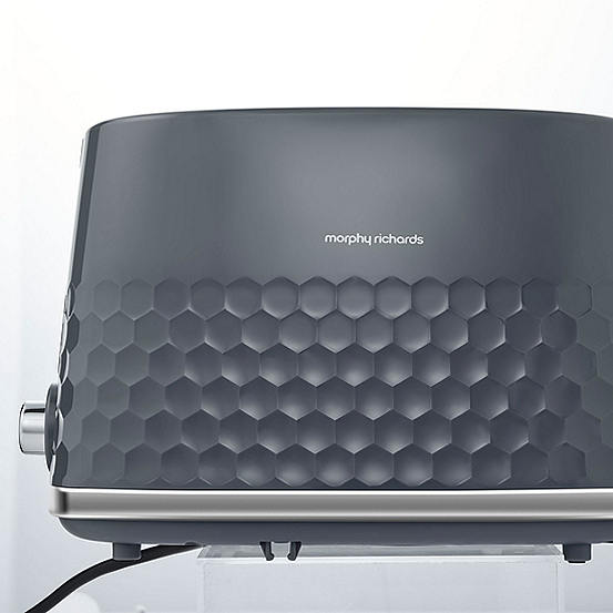 Morphy Richards Hive 2Slice Toaster 220033 Grey Kaleidoscope