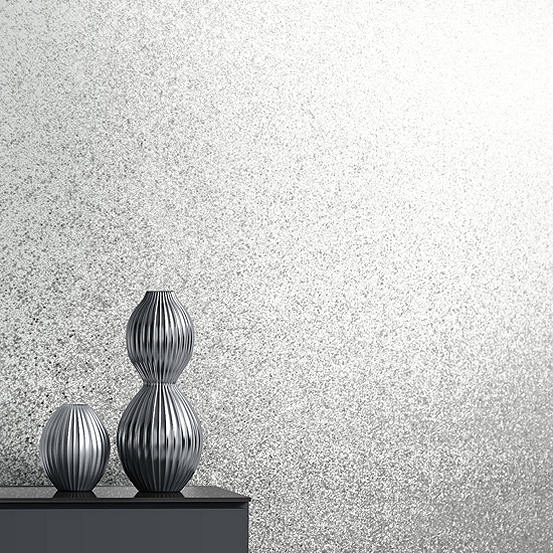 Muriva Oriah Glitter Wallpaper White Kaleidoscope