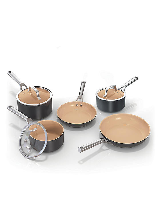 Ninja Extended Life Ceramic 5Piece Frying Pan & Saucepan Set CW95000UK
