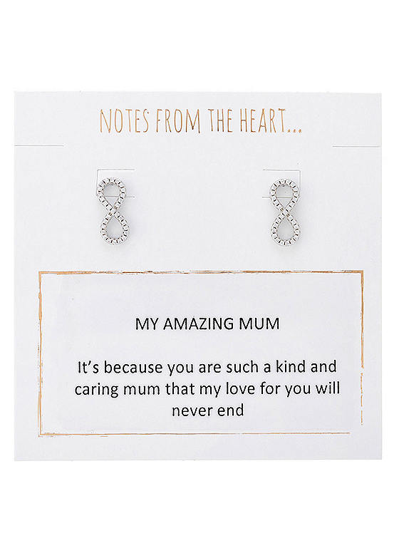 Notes From The Heart - My Amazing Mum - Infinity Earrings