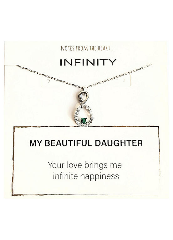 Notes From The Heart My Beautiful Daughter Infinity Pendant