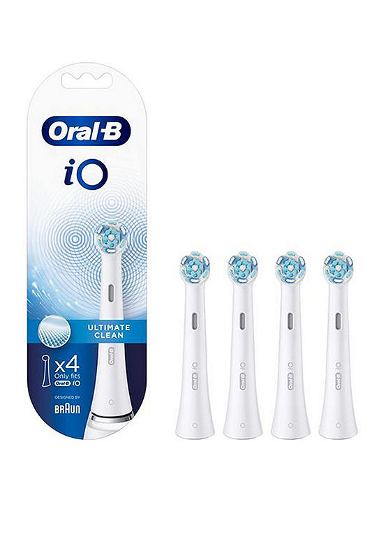 OralB iO Ultimate Clean White 4ct Refill Heads Kaleidoscope