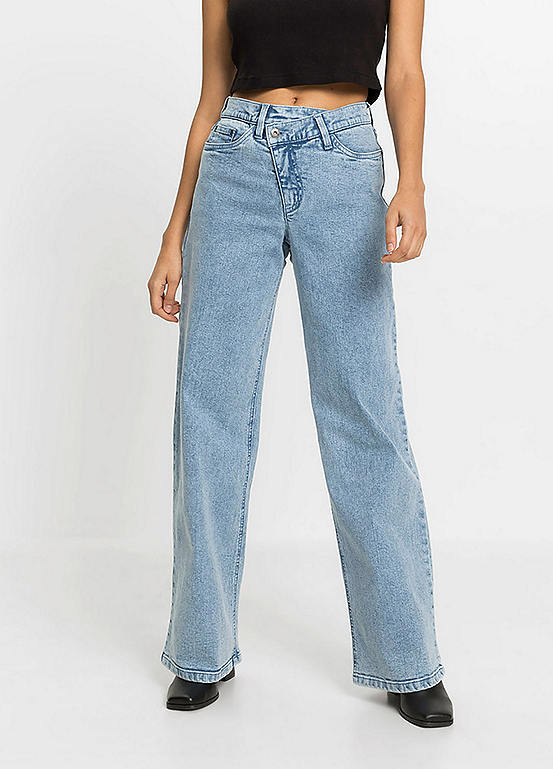 Organic Cotton Wide Leg Jeans by bonprix | Kaleidoscope