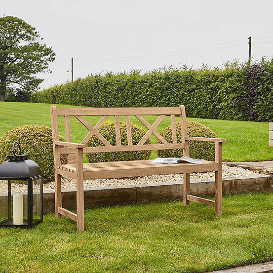 Pacific Lifestyle Cambridge 2 Seater Acacia Wood Bench