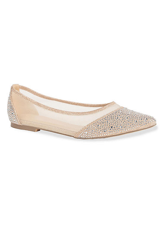 Paradox London Glitter ’Idina’ Crystal Flats | Kaleidoscope