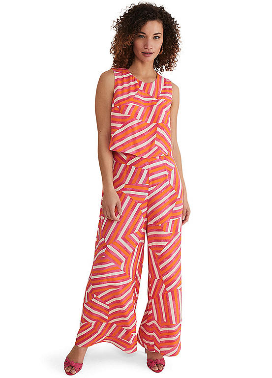 Phase Eight Aubrey Abstract Jumpsuit Kaleidoscope