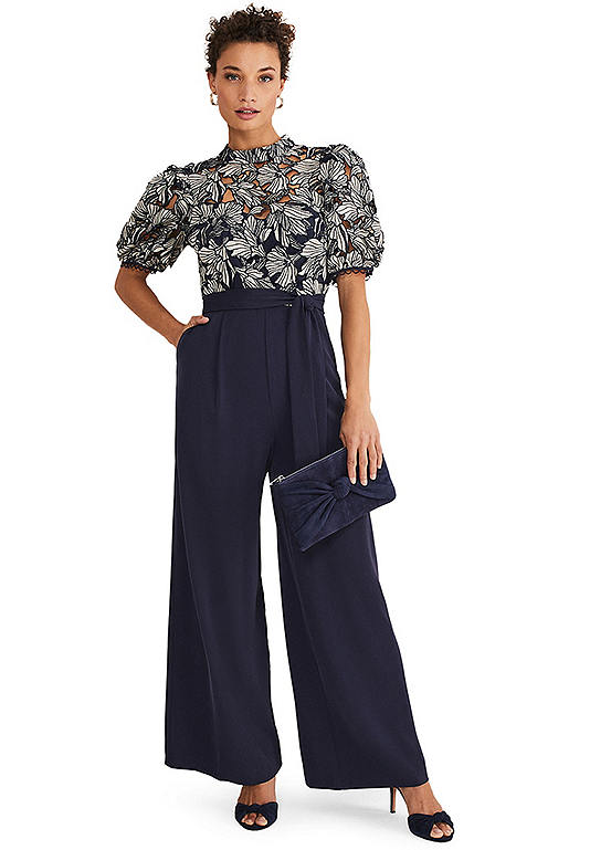 Phase Eight Caitlyn Lace Jumpsuit Kaleidoscope