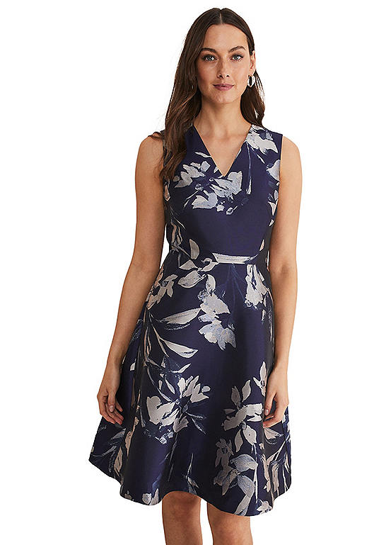 Phase Eight Cassy Floral Jacquard Dress