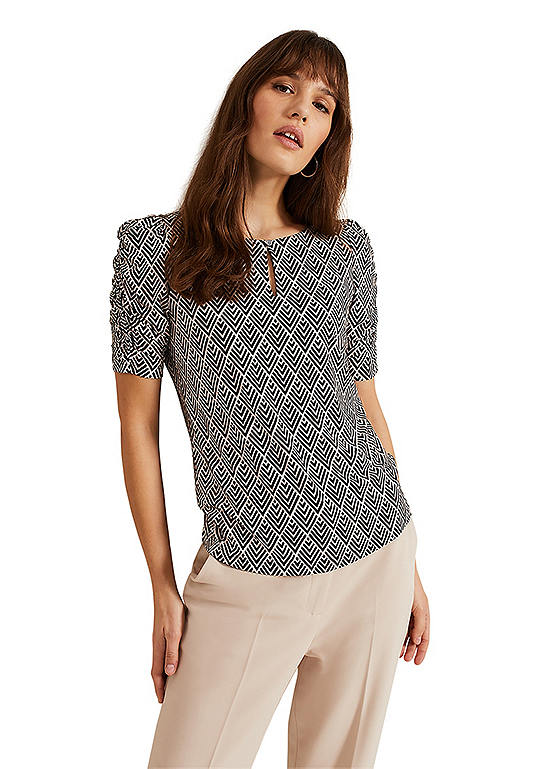 Phase Eight Evelyn Geo Print Top