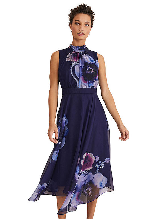 Phase Eight Lucinda Floral Chiffon Midi Dress | Kaleidoscope