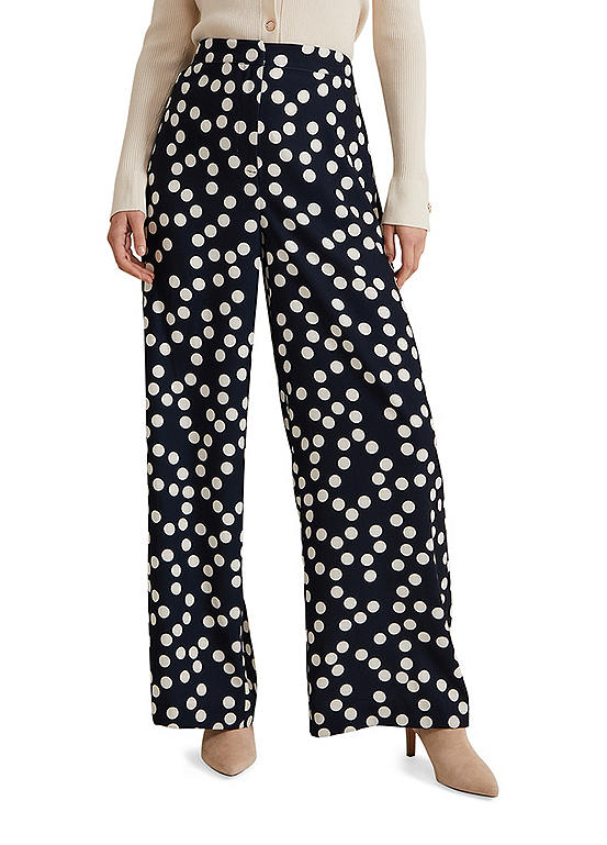 Phase Eight Mairead Polka Dot Wide Leg Trousers