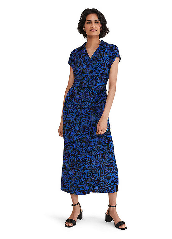 Phase Eight Mara Abstract Print Wrap Dress Kaleidoscope