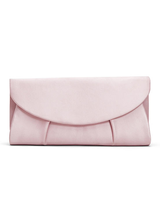 Phase Eight Pleat Satin Clutch Bag