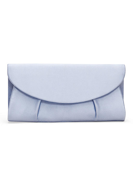 Phase Eight Pleat Satin Clutch Bag