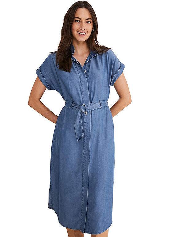 Phase Eight Tilda Chambray Dress | Kaleidoscope