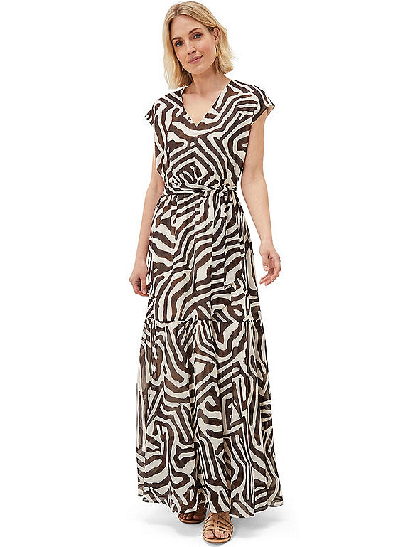 Phase Eight Zalaya Zebra Print Maxi Dress | Kaleidoscope